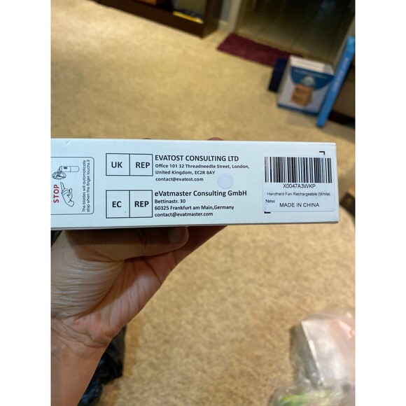 NWT Handheld Mini Fan Portable Rechargeable 3000mAh USB Battery Powered 22+Hrs R - Picture 10 of 12